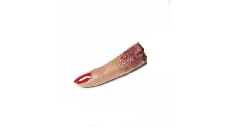 severed female finger special effects make up