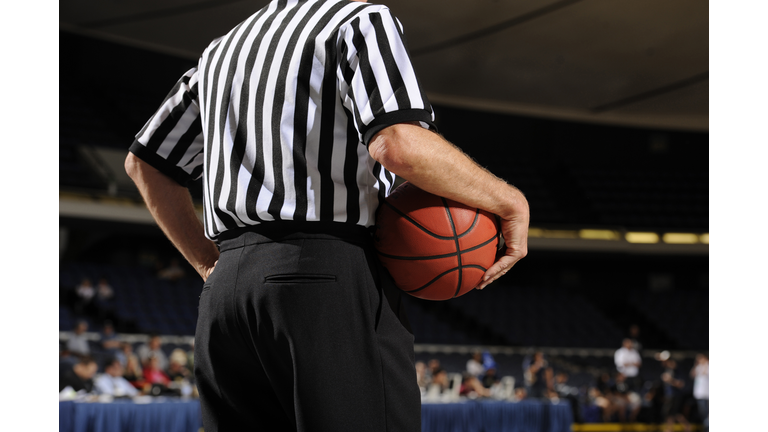 Referee with Basketball