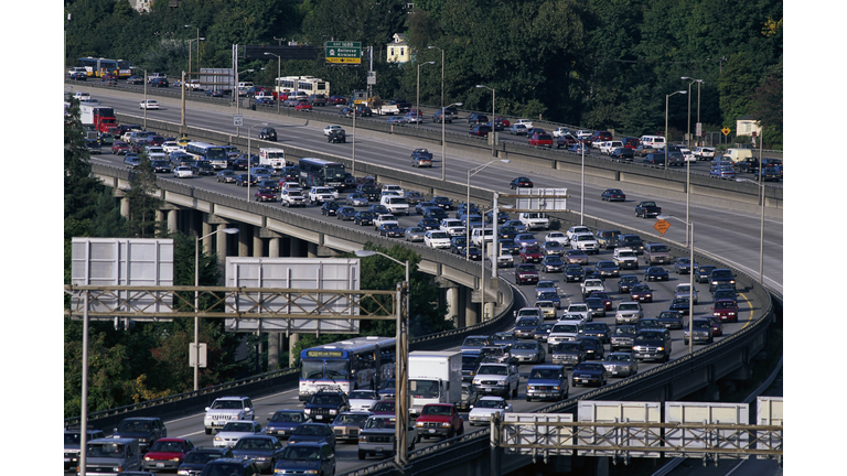 Evening Rush Hour Traffic on Interstate 5