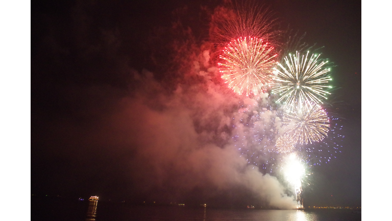 Fireworks in Mall of Asia