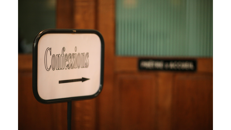 Confession sign