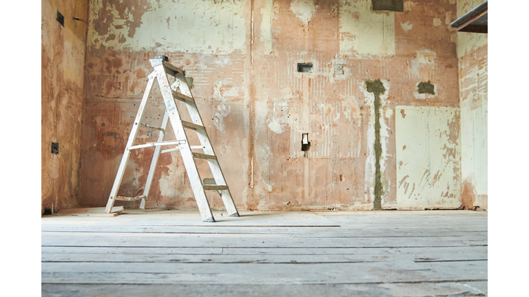 Still life of a domestic renovation project