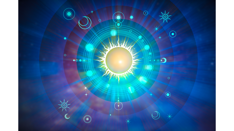 Zodiac signs and astrology with constellations, concepts, predictions, horoscopes, beliefs