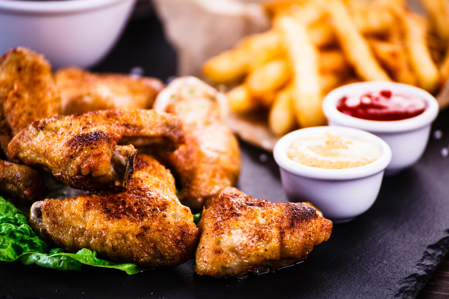 Chicken nuggets and French fries