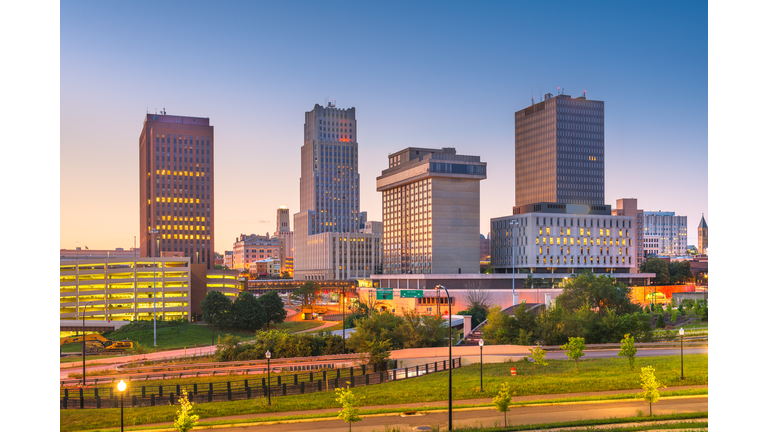 Akron, Ohio, USA Town Skyline