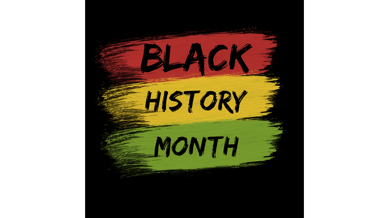 February is Black History Month. 3d illustration