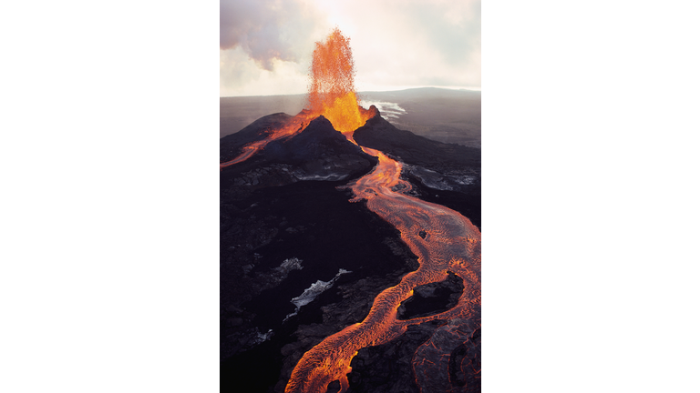 Kilauea Volcano Erupting