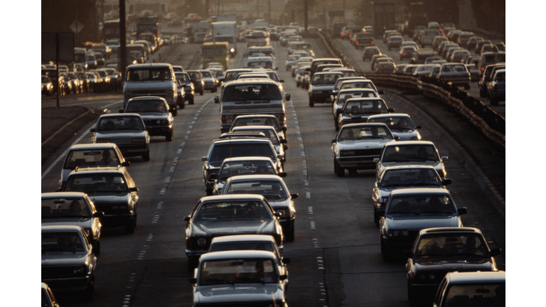 Rush Hour Traffic on Harbor Freeway