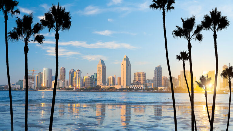 Downtown San Diego skyline in California, USA