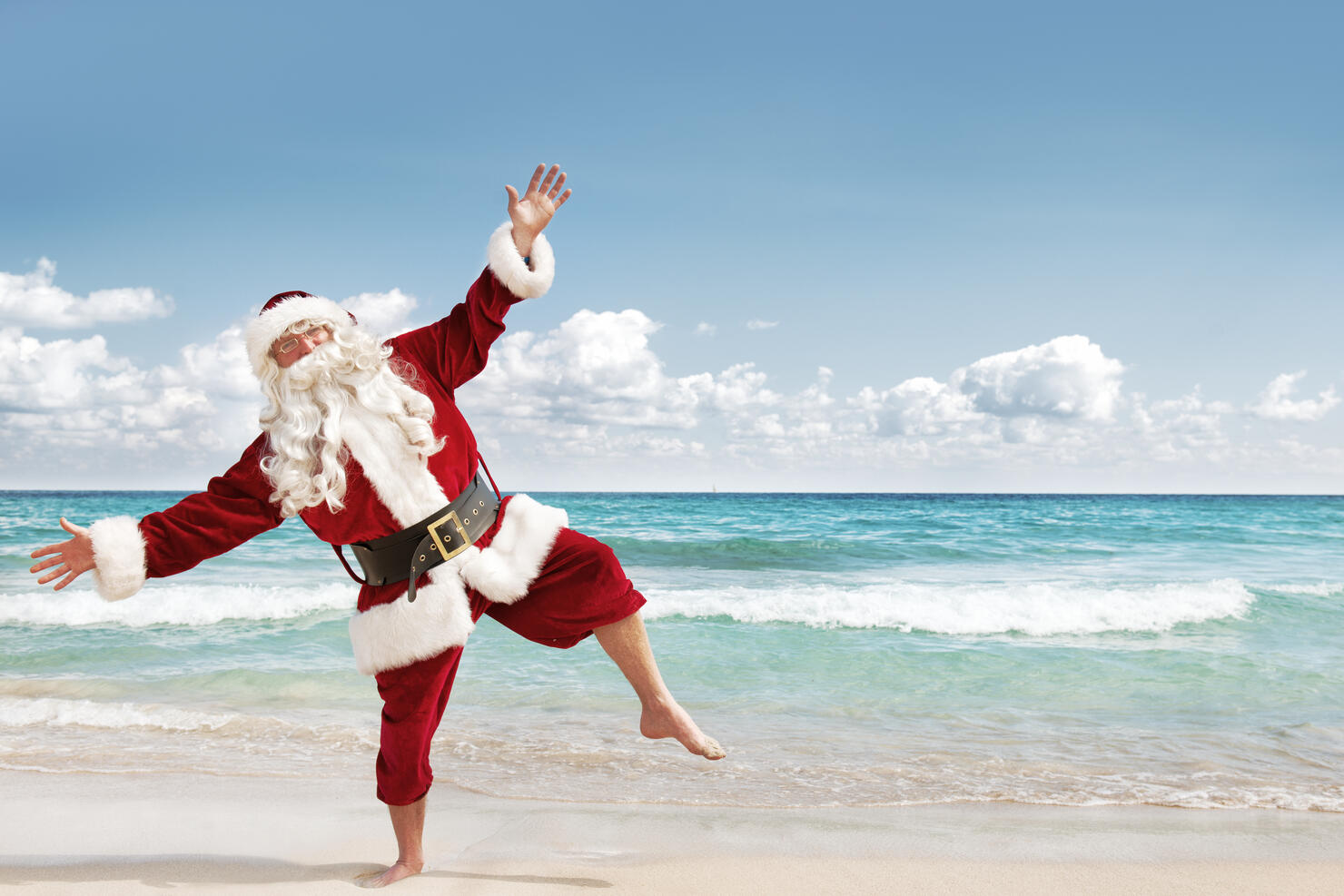 Santa in vacations