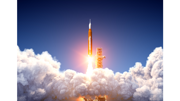Big Heavy Rocket Space Launch System Launch