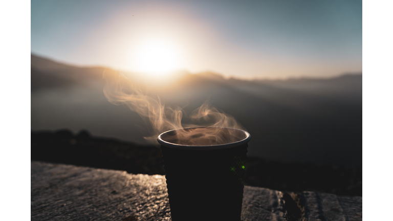 Close-Up Of Coffee Cup Against Sky