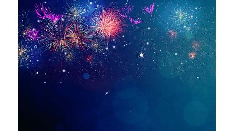 Fireworks for copyspace and background