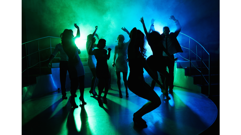 People having fun on dance floor at a night club