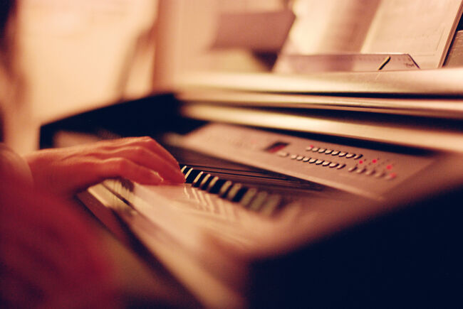 Playing piano