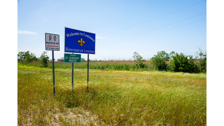 Louisiana state sign