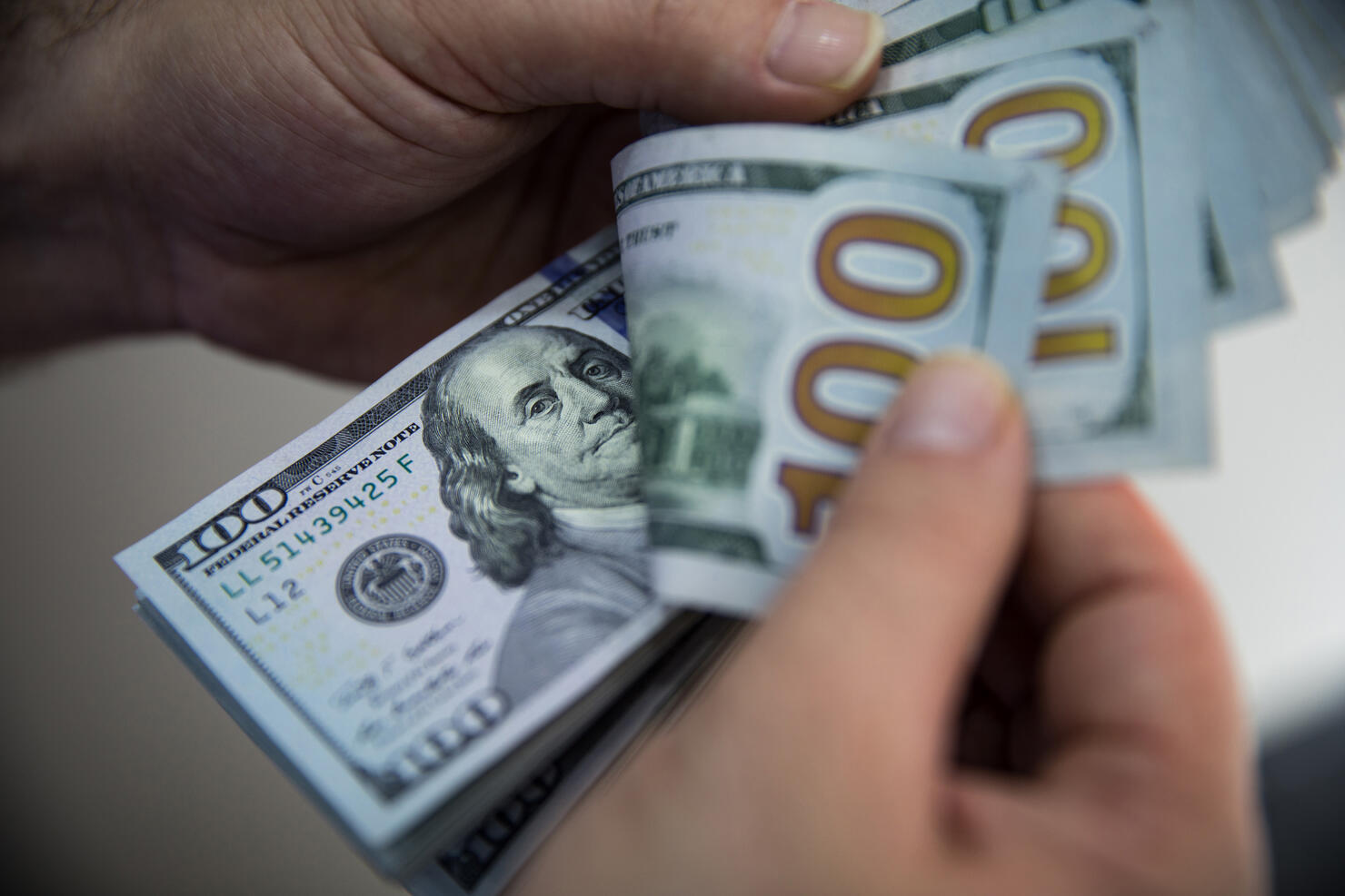 American U.S. 100 Dollar Bills