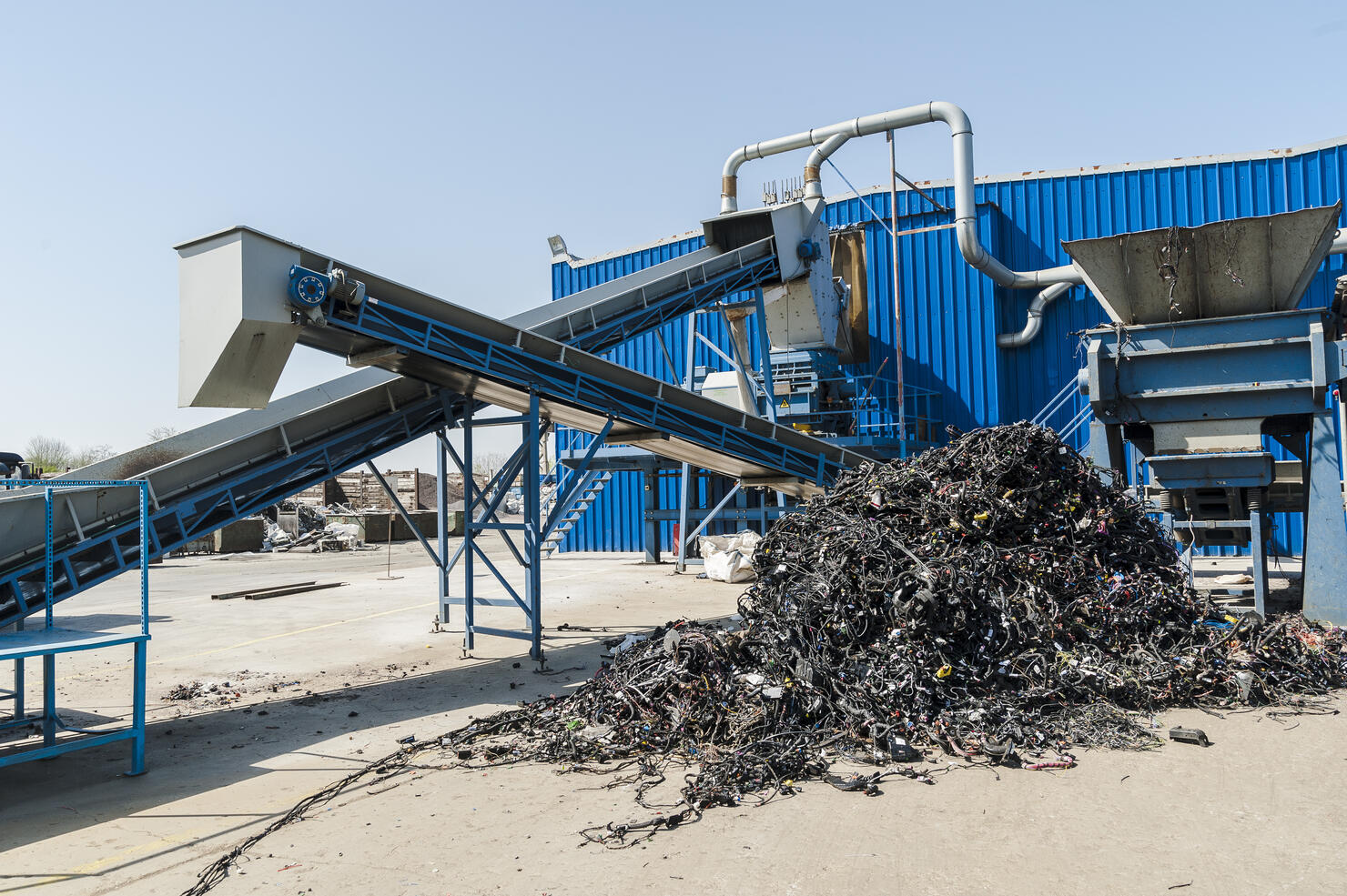 Plastic recycling facility