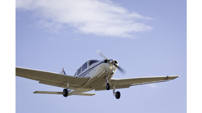 Small plane landing