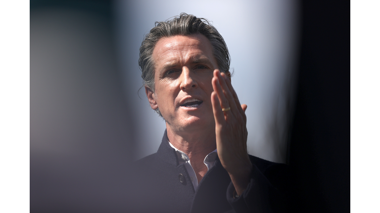 California Governor Gavin Newsom Visits Reopened Elementary In Palo Alto