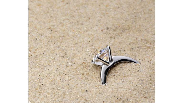 Diamond Ring in Sand