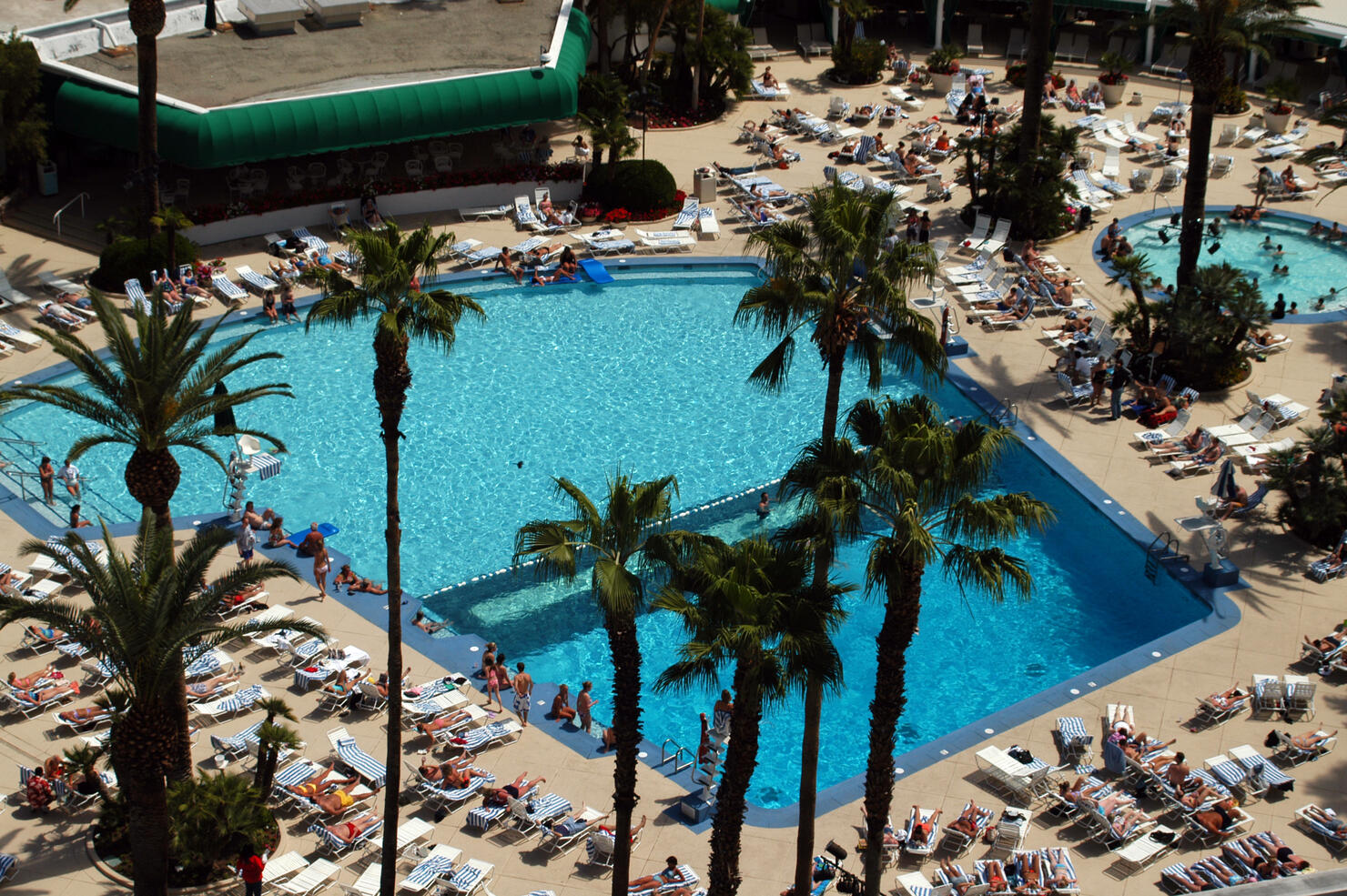 View of a pool area in Las Vegas