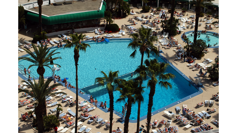 View of a pool area in Las Vegas
