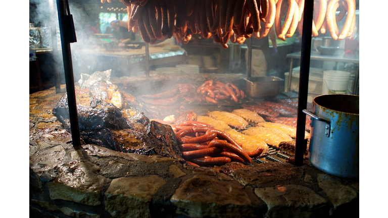 Salt Lick BBQ pit