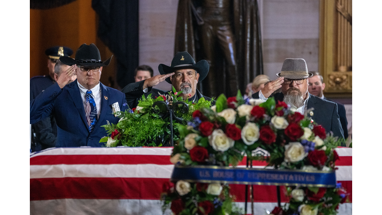 World War II Hero Hershel "Woody" Williams Lays In Honor At U.S. Capitol