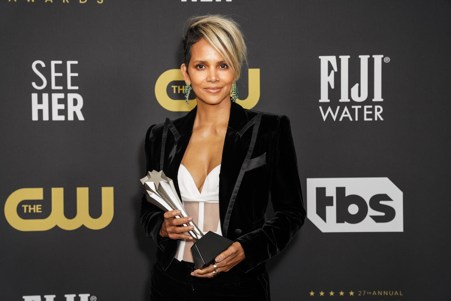 Halle Berry Accepts The Sixth Annual #SeeHer Award At 2022 Critics' Choice Awards