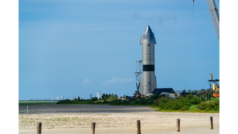 Starship SN15 on site at SpaceX Space Facility in Boca Chica , Texas , USA