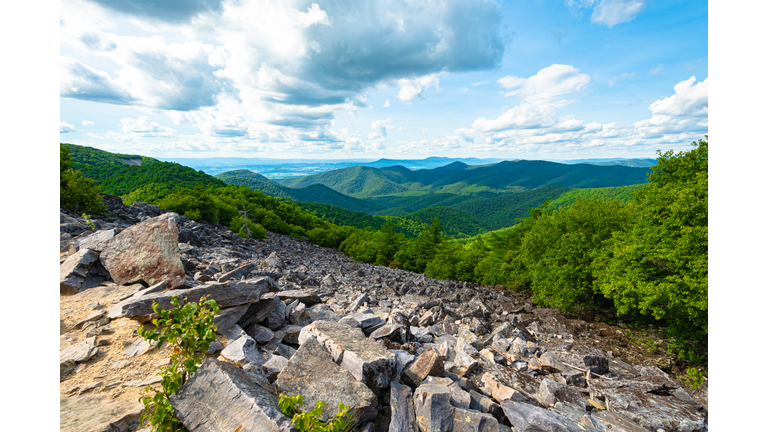 View from Blackrock Summit in Shenandoah National Park,VA