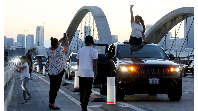 New 6th Street Viaduct Bridge Opens In Los Angeles