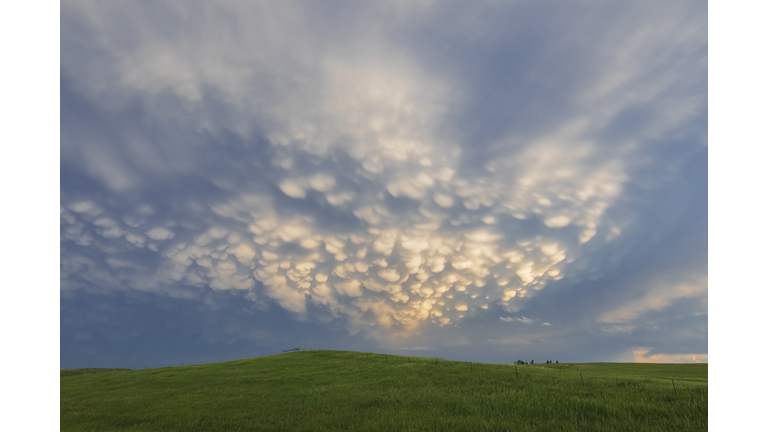 Mammatus Clouds Towards Sunset