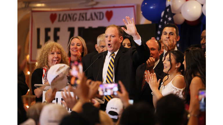 NY GOP Candidate For Governor Lee Zeldin Holds Election Night Party