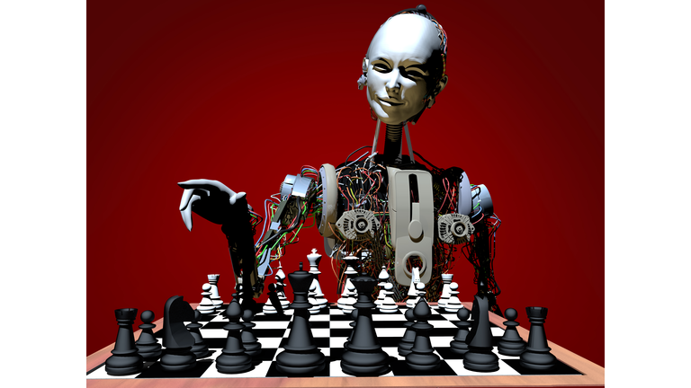Artificial Intelligence Robot Playing Chess
