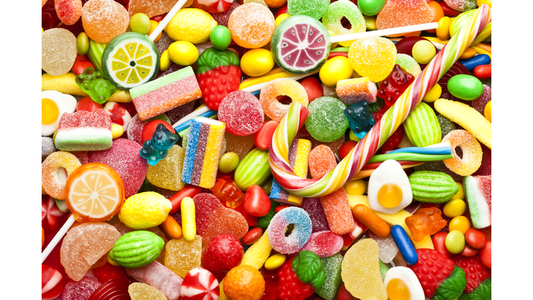 Colorful candies background