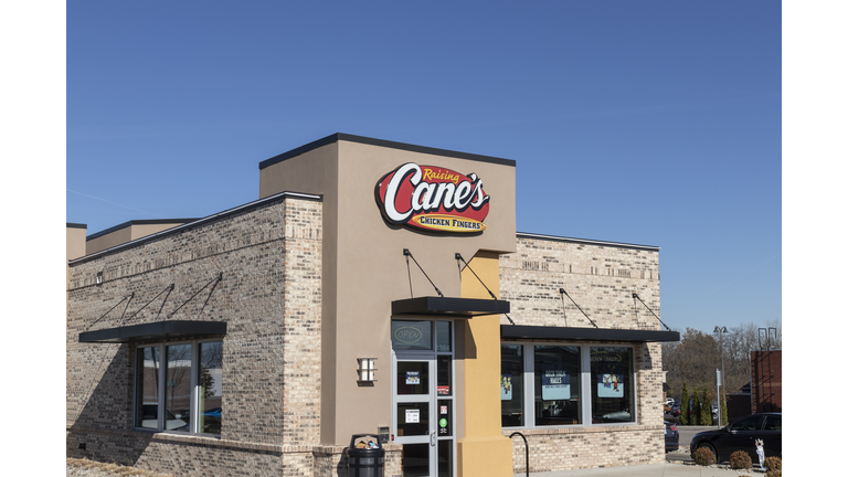 Raising Cane's Chicken Fingers restaurant. Raising Cane's was founded in Baton Rouge.
