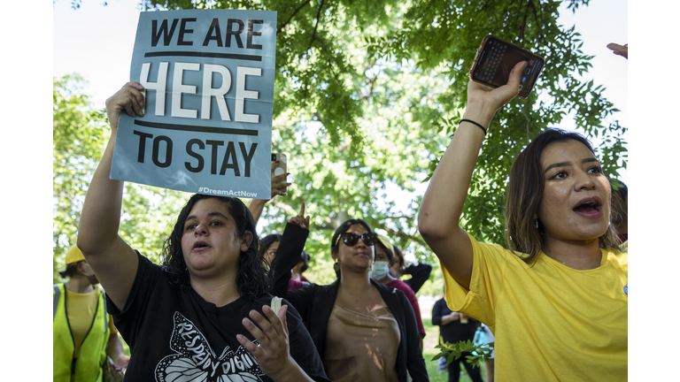 Immigration Advocates Rally On 10th Anniversary Of DACA Policy