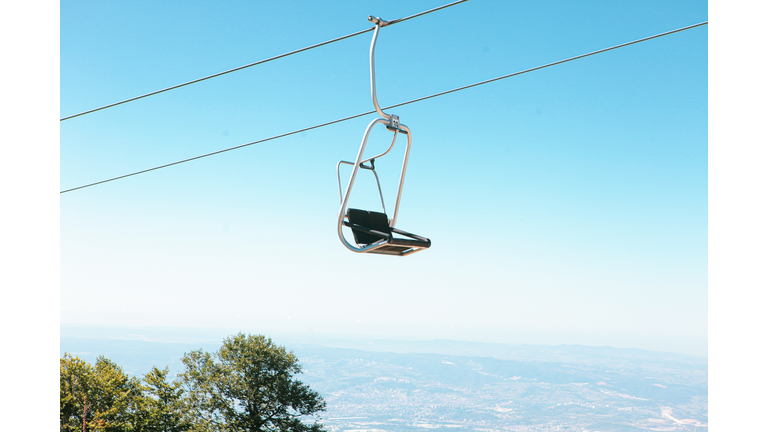 Cable car in mountain