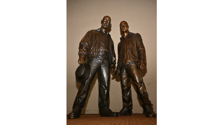 Sony Pictures Television Hosts "Breaking Bad" Statues Unveiling Featuring Bryan Cranston And Aaron Paul