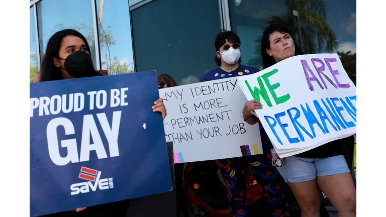 Floridians Protest Passage Of Controversial Parental Rights In Education Bill