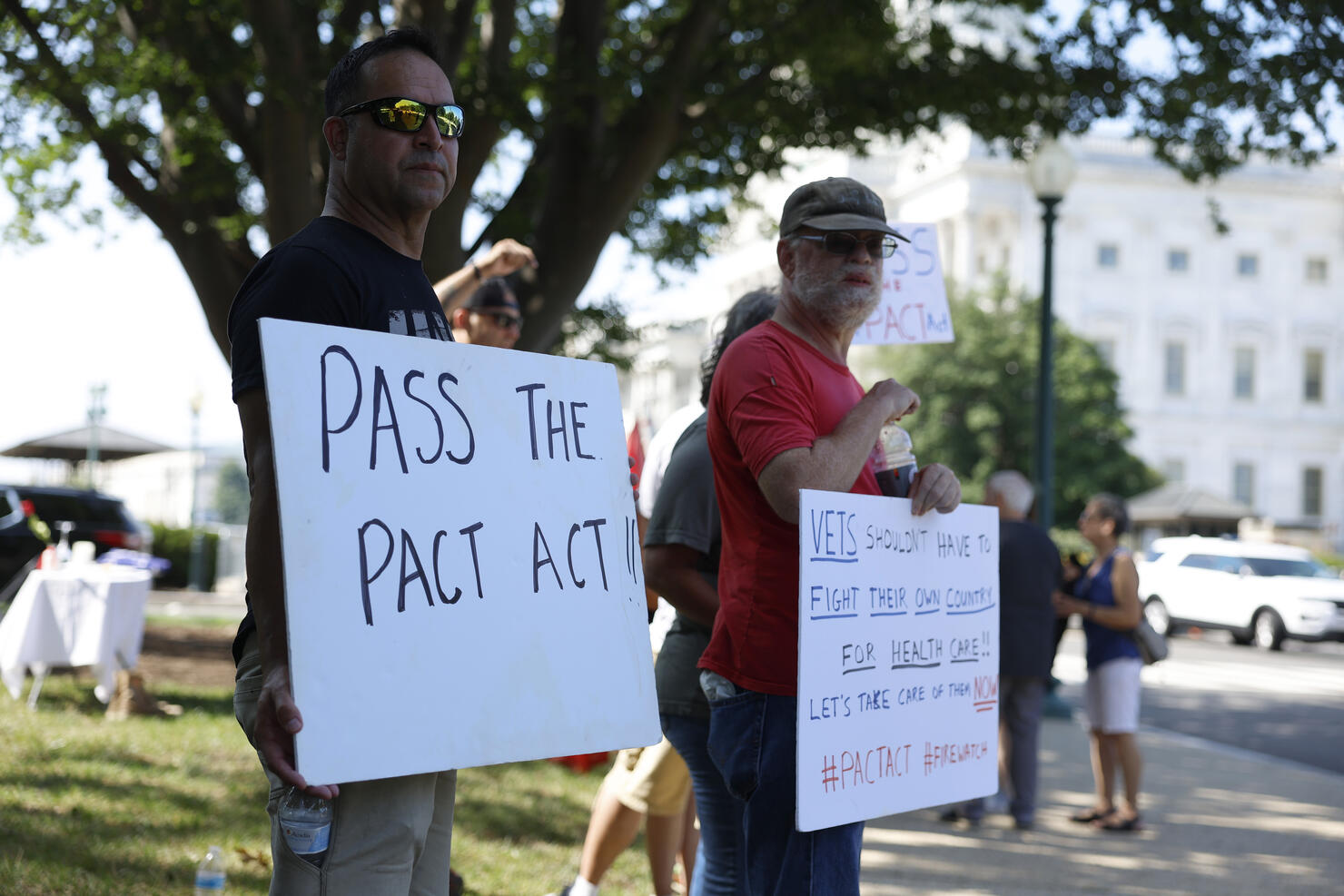 Veterans' Groups Continue Vigil On Capitol Hill In Support Of The PACT Act