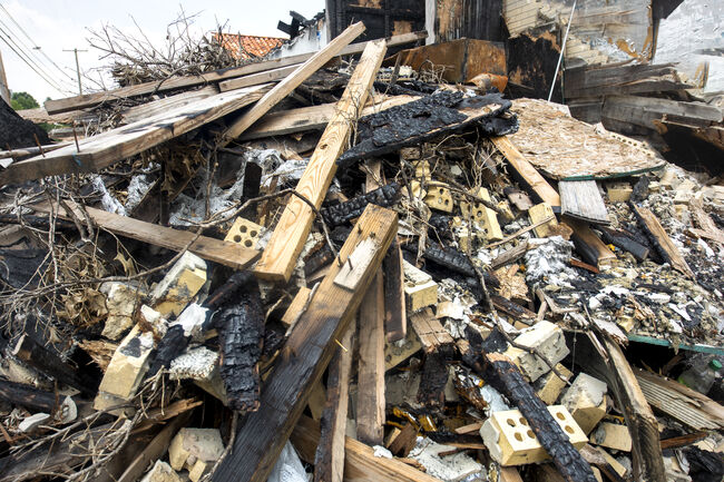 Fire Destruction Burned Building Insurance