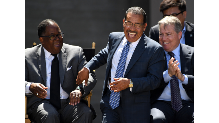 Los Angeles FC Hosts Banc Of Califorina Stadium Ribbon Cutting And Stadium Tour