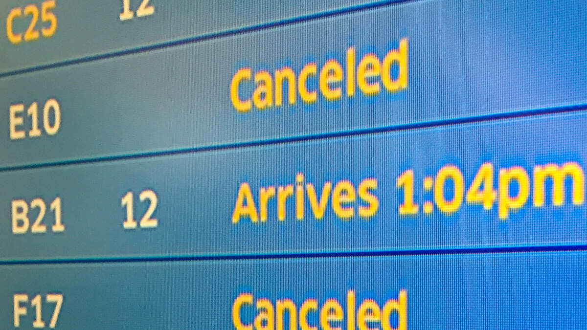 Over 1,100 Flights Canceled, Thousands More Delayed Across The U.S