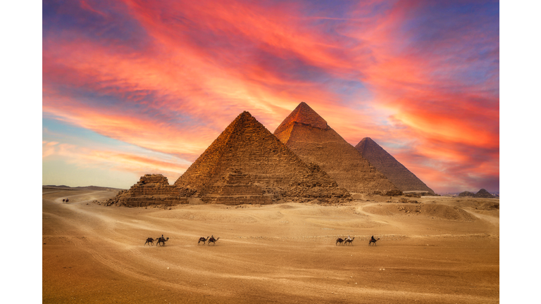 Pyramids, Egypt, & Angels