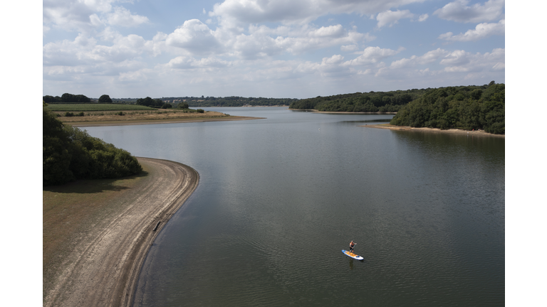 Water Levels At Kent's Bewl Water Reservoir