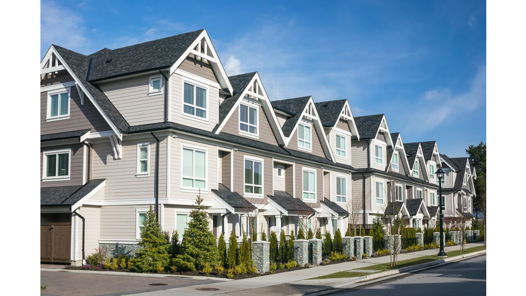 Modern townhouse complex