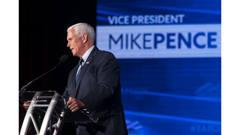 Former Vice President Mike Pence Speaks At Young America's Foundation Student Conference